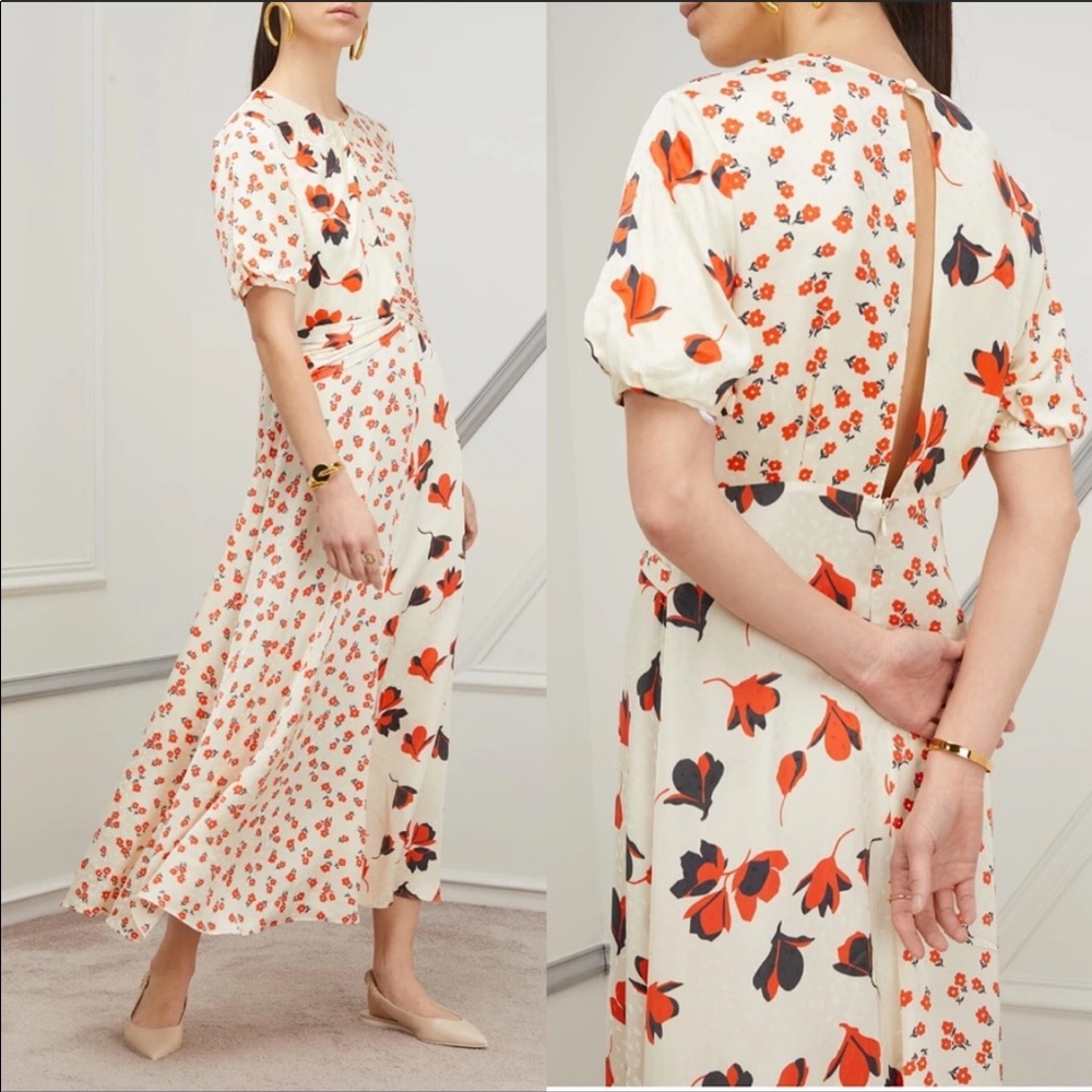 Self-Portrait Mixed Floral Print Dress